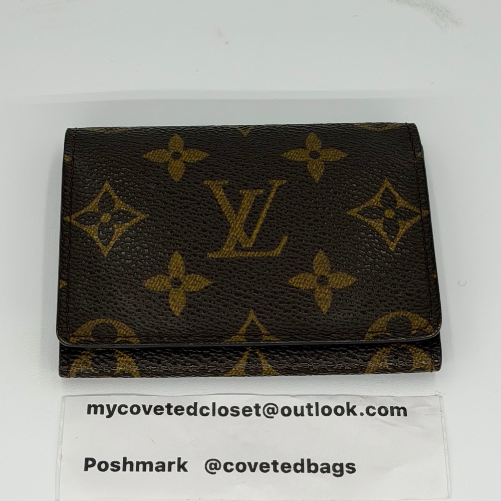 Louis Vuitton Monogram Flap Card Case Rank A Condition W/Box and Dust Bag! 😍 - Picture 5 of 16
